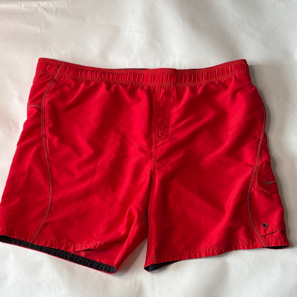 Nike Men's Red Gym Swim Suit Trunks Shorts Sz XL